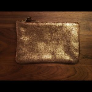 Clare V Wallet Clutch 6x8 Textured Bronze Shimmer